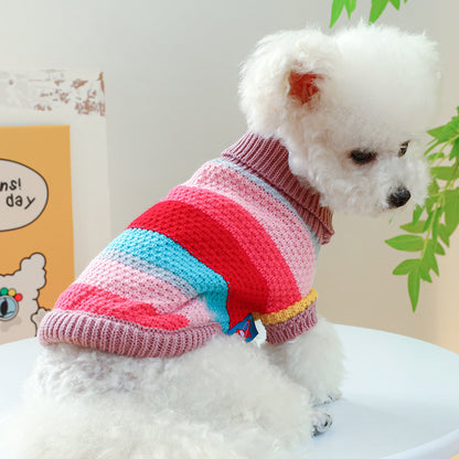 Pet Stripes Colorful Sweater