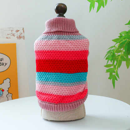 Pet Stripes Colorful Sweater