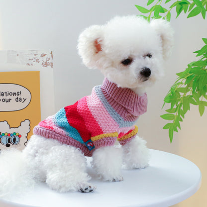 Pet Stripes Colorful Sweater