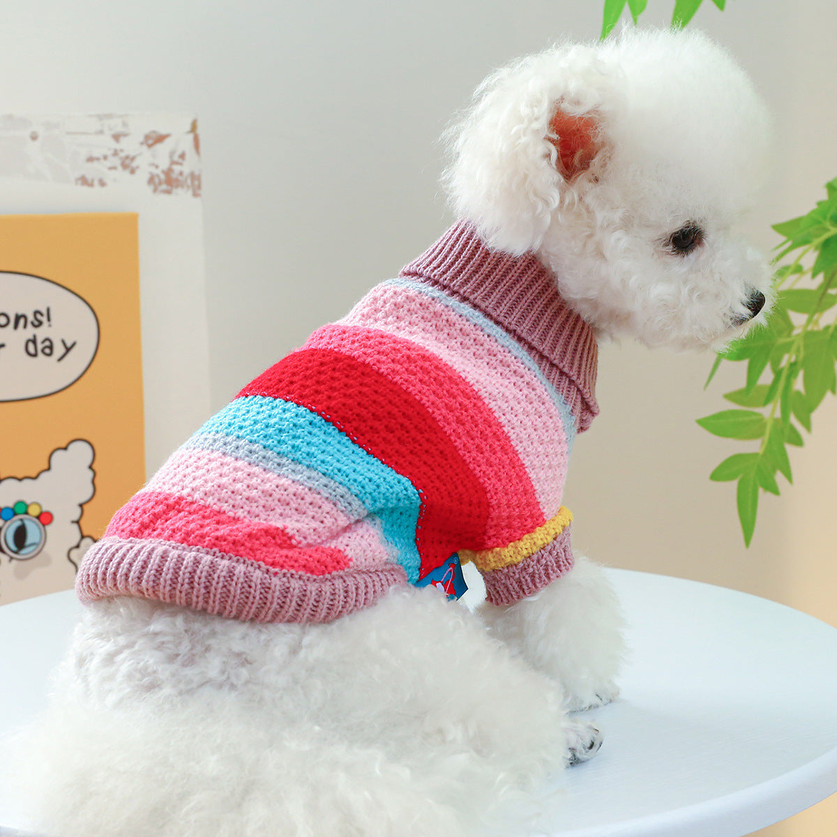 Pet Stripes Colorful Sweater