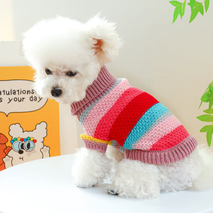 Pet Stripes Colorful Sweater