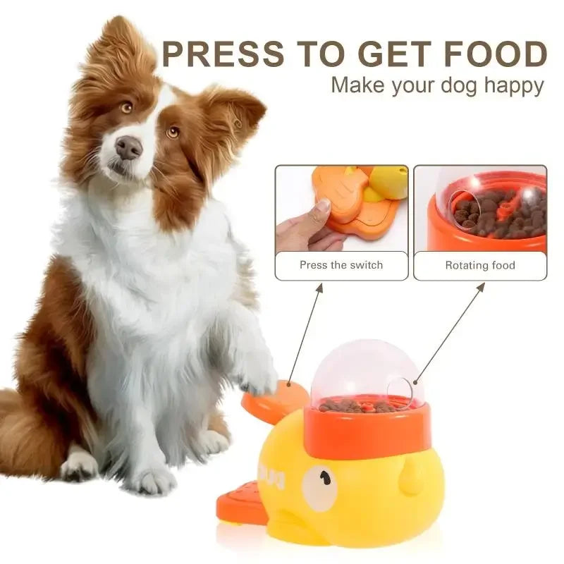 2-in-1 Pet Automatic Food Treat Dispenser