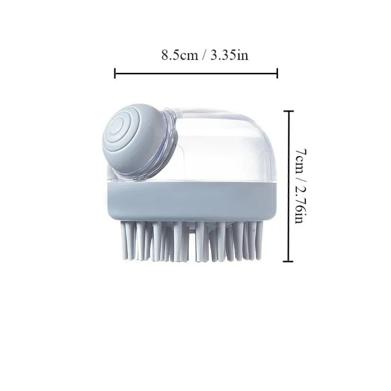 Silicone Pet Bath Brush Dispenser