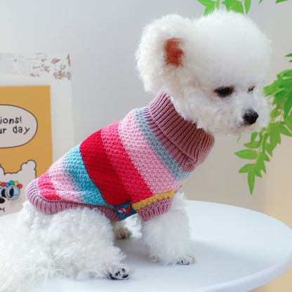 Pet Stripes Colorful Sweater