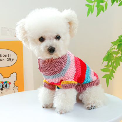 Pet Stripes Colorful Sweater